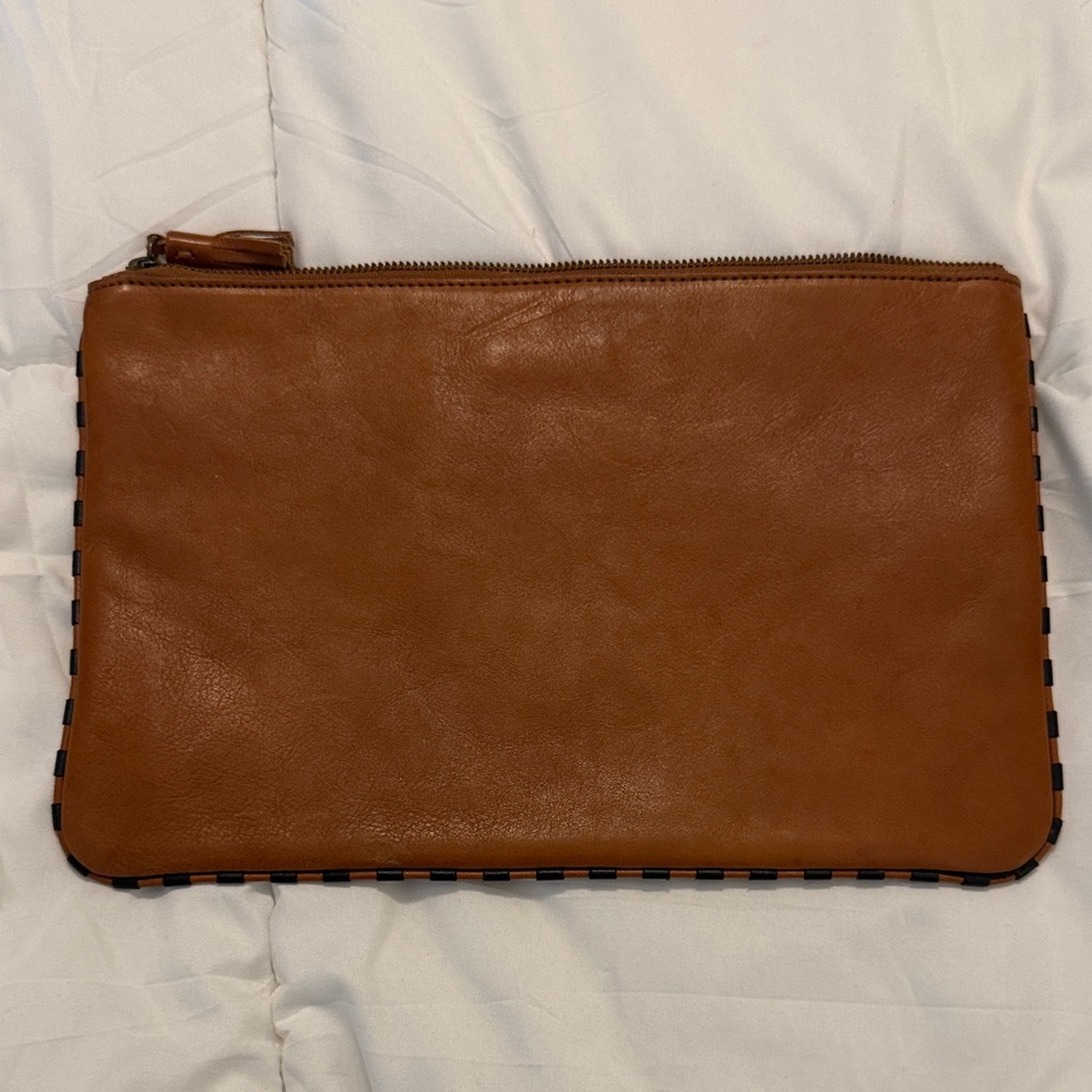 Madewell Brown Leather Clutch